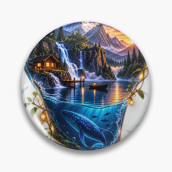 Item preview, Surreal Miniature World Lightbulb Terrarium Digital Art designed and sold by Ak-art-shop.