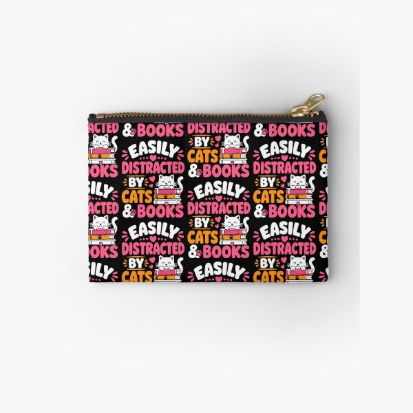 Item preview, Easily distracted by cats and books design designed and sold by rafaeltto.