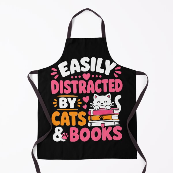 Item preview, Easily distracted by cats and books design designed and sold by rafaeltto.