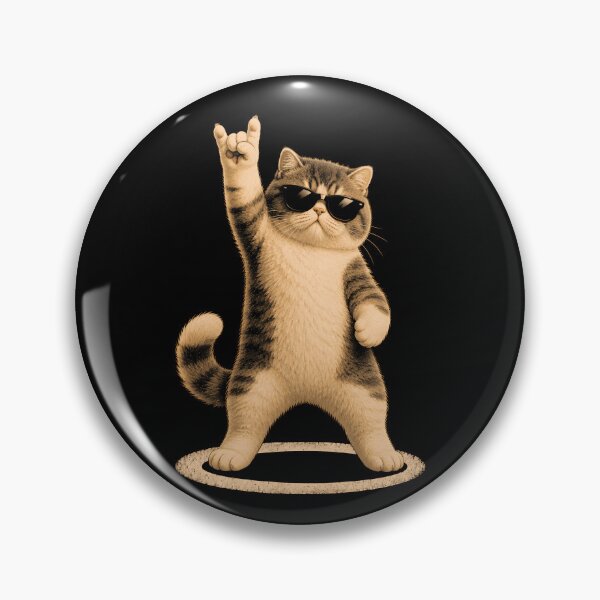 Item preview, cool rockstar cat with sunglasses designed and sold by rafaeltto.