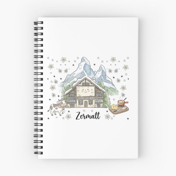 Item preview, Cute Matterhorn Zermatt Doodle Art designed and sold by RamyGallery.