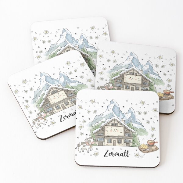 Item preview, Cute Matterhorn Zermatt Doodle Art designed and sold by RamyGallery.