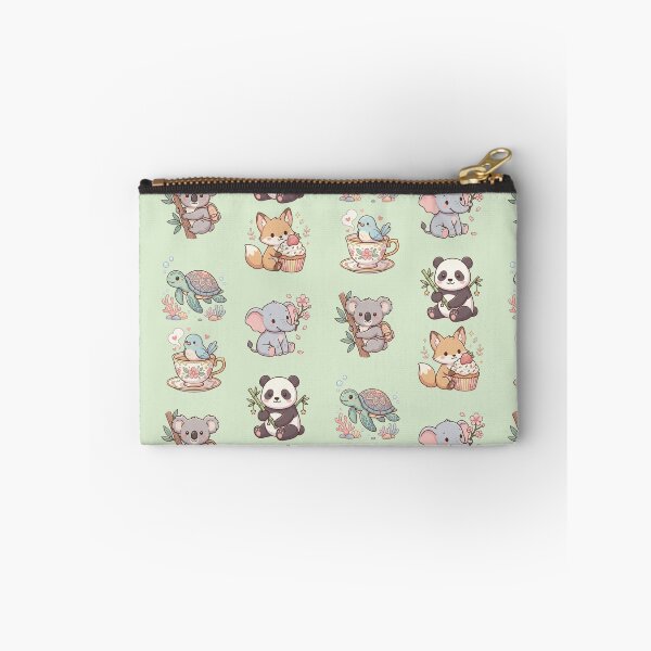 Item preview, Cute Kawaii Animals Fox Cupcake Teacup Bird Elephant Koala Art designed and sold by Artemis & Woven Collective.