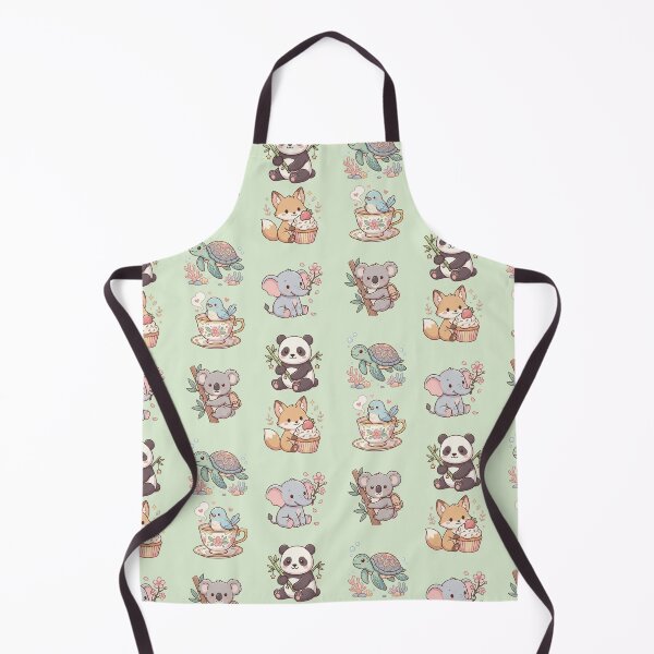 Item preview, Cute Kawaii Animals Fox Cupcake Teacup Bird Elephant Koala Art designed and sold by Artemis & Woven Collective.