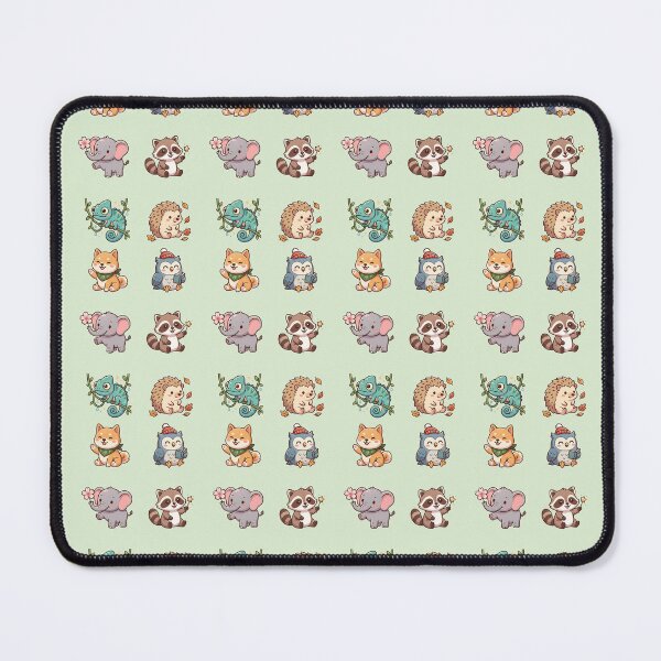 Item preview, Cute Kawaii Animals Sticker Sheet Reading Owl Shiba Inu Raccoon Art designed and sold by Artemis & Woven Collective.