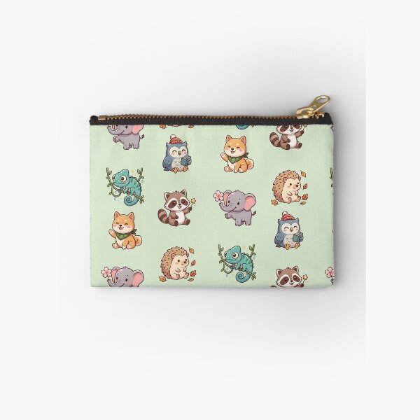 Item preview, Cute Kawaii Animals Sticker Sheet Reading Owl Shiba Inu Raccoon Art designed and sold by Artemis & Woven Collective.