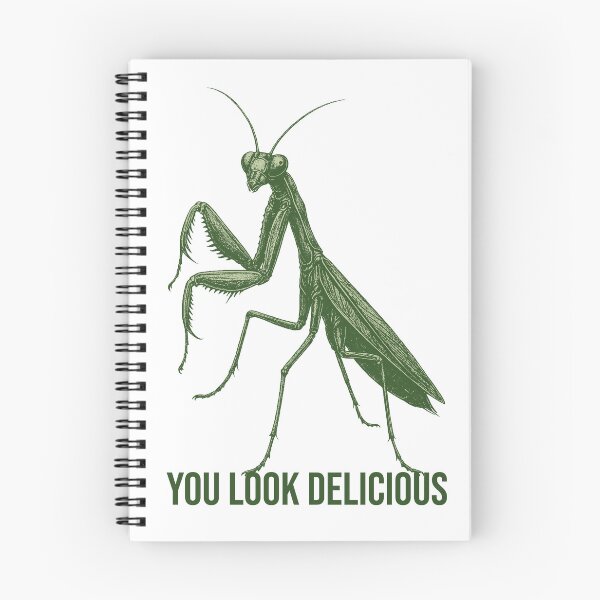 Item preview, You Look Delicious – Funny Praying Mantis Insect Illustration designed and sold by xndrlab.