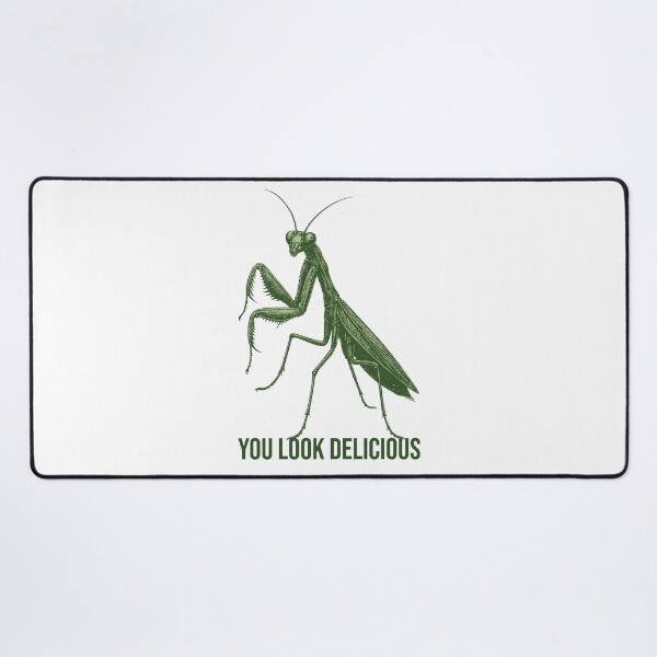 Item preview, You Look Delicious – Funny Praying Mantis Insect Illustration designed and sold by xndrlab.