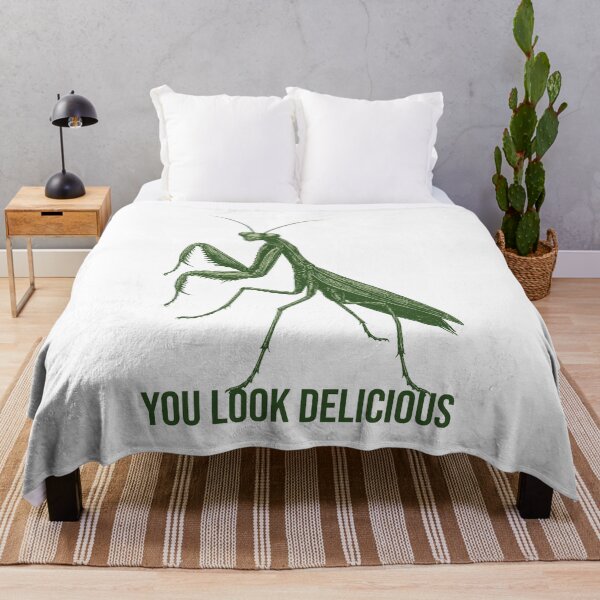 Item preview, You Look Delicious – Funny Praying Mantis Insect Illustration designed and sold by xndrlab.