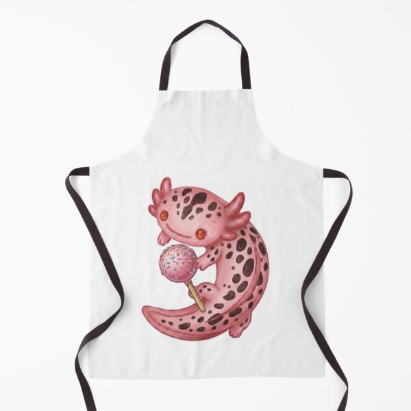 Item preview, Cute Axolotl Eating a Cake Pop Design / Pink / Kawaii / Happy axolotl / Magical / Tshirts, mugs, stickers, journals, backpacks etc designed and sold by TeenLake.