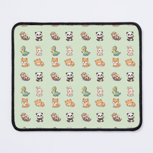 Item preview, Cute Kawaii Animals Sticker Sheet Pack Sleeping Cat Dog Panda Bunny Art designed and sold by Artemis & Woven Collective.