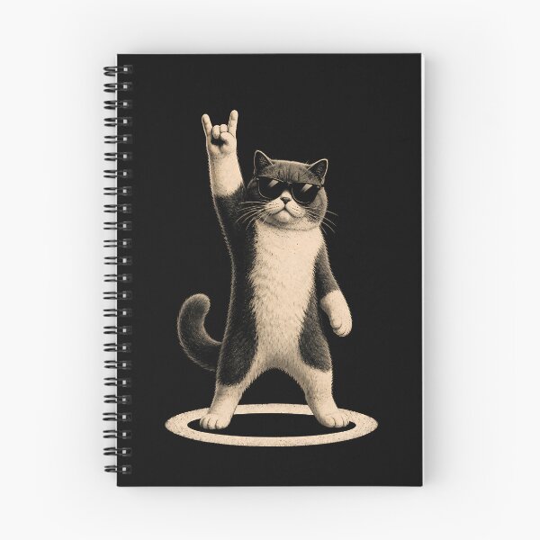 Item preview, Rockstar cat in sunglasses making a gesture designed and sold by rafaeltto.