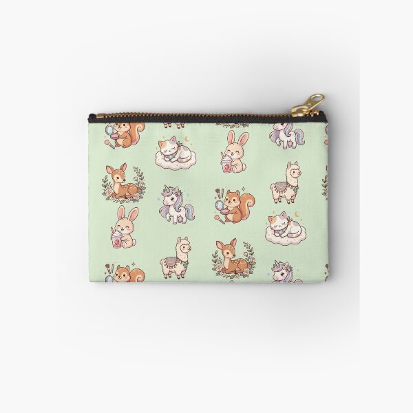 Item preview, Cute Kawaii Animals Sleeping Cat Bunny Drink Unicorn Alpaca Art designed and sold by Artemis & Woven Collective.