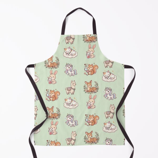 Item preview, Cute Kawaii Animals Sleeping Cat Bunny Drink Unicorn Alpaca Art designed and sold by Artemis & Woven Collective.