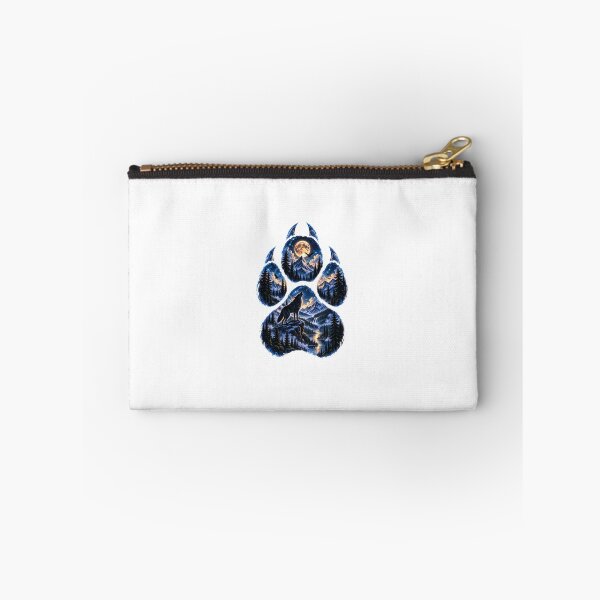 Item preview, Howling Wolf Mountain Landscape Paw Print Graphic Art designed and sold by Ak-art-shop.