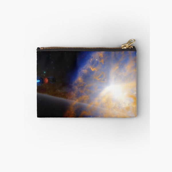 Item preview, Stellar Rift Explorer Neon Spacecraft Art designed and sold by sbjnk.