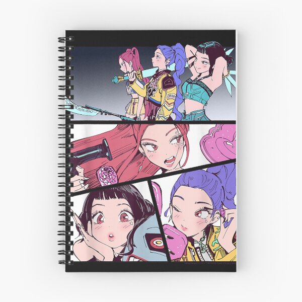 Item preview, Kpop Demon Hunters Huntrix Manhwa Panels Poster designed and sold by NatashaRosalia.