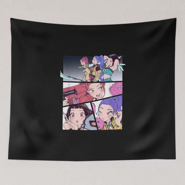 Item preview, Kpop Demon Hunters Huntrix Manhwa Panels Poster designed and sold by NatashaRosalia.