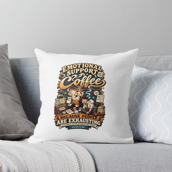 Item preview, Emotional Support Coffee – Because People Are Exhausting designed and sold by Tlion.