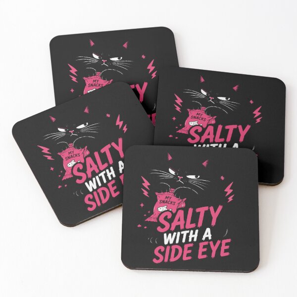 Item preview, Salty Cat My Snacks Side Eye Feline Attitude designed and sold by markymaarty.