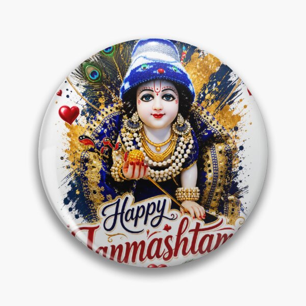 Item preview, Happy Janmashtami Celebrate the birth of Lord Krishna ll t shirts & magnet, poster designed and sold by everyone cloth house.