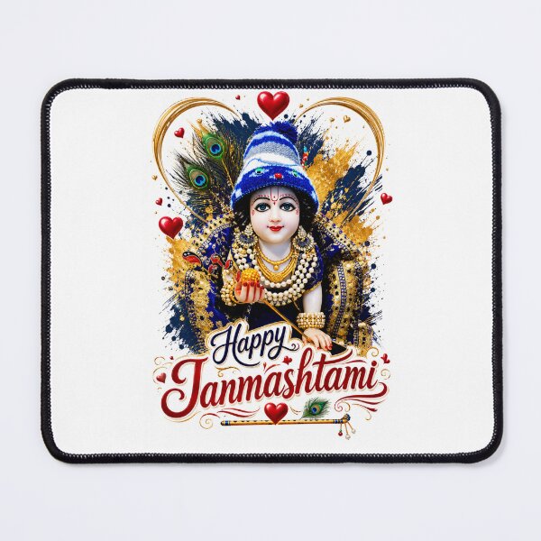 Item preview, Happy Janmashtami Celebrate the birth of Lord Krishna ll t shirts & magnet, poster designed and sold by everyone cloth house.