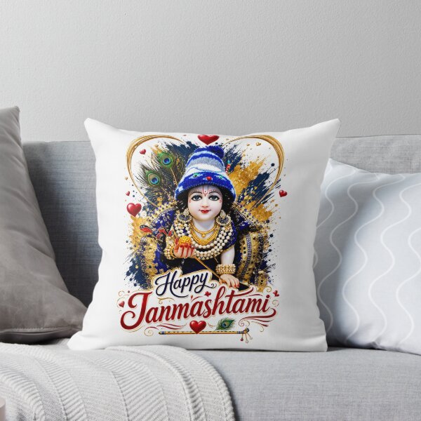 Item preview, Happy Janmashtami Celebrate the birth of Lord Krishna ll t shirts & magnet, poster designed and sold by everyone cloth house.