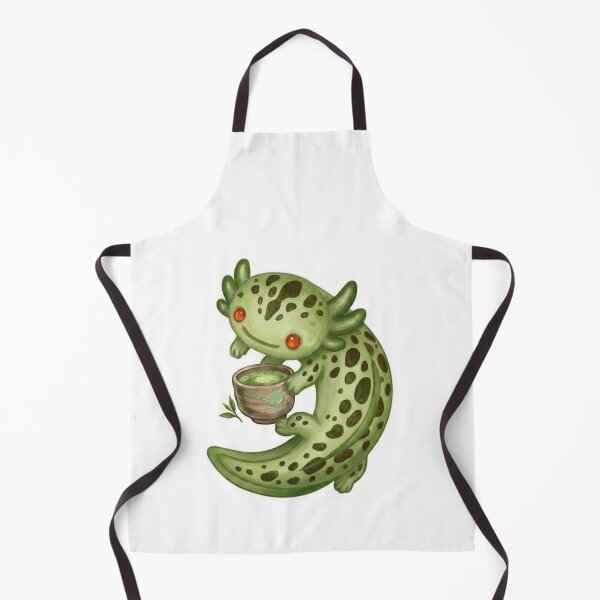 Item preview, Cute Axolotl Drinking a Matcha Green Tea Design / Light Green / Kawaii / Happy axolotl / Magical / Tshirts, mugs, stickers, journals, backpacks etc designed and sold by TeenLake.