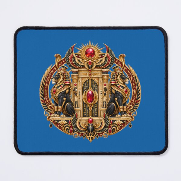 Item preview, Twin Lion Gate Crest – Sacred Ruby Temple Guardians designed and sold by sunbowjp stadio.