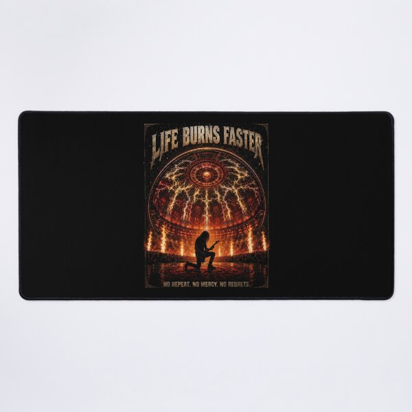 Item preview, Life Burns Faster — Heavy Metal Sphere Era Art Print | Thrash Metal Concert Fan Gift designed and sold by Fanverse Merchandise.
