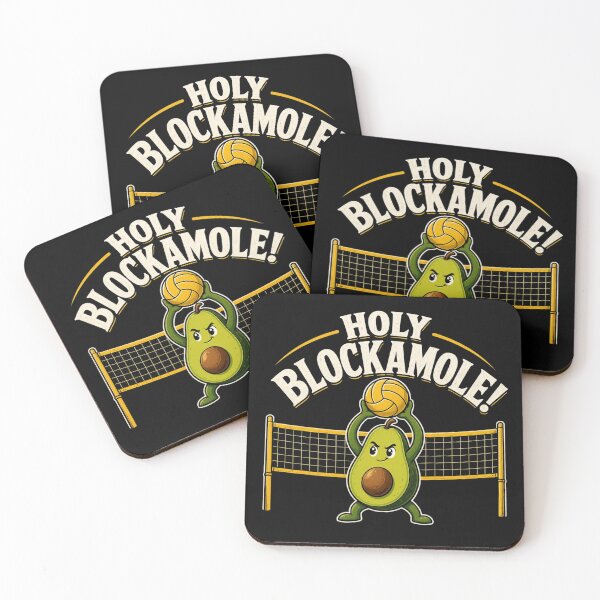 Item preview, Holy Blockamole Volleyball Cute Funny Avocado Vintage designed and sold by CF_VintageDesign.