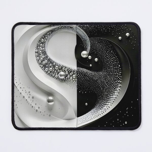 Item preview, Intricate Yin Yang Design in Black and White designed and sold by Vicky Brago-Mitchell®.