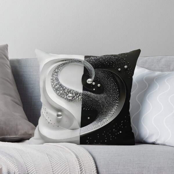 Item preview, Intricate Yin Yang Design in Black and White designed and sold by Vicky Brago-Mitchell®.