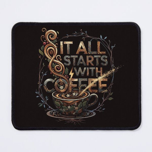 Item preview, It all starts with coffee designed and sold by SkrabinhoArt.