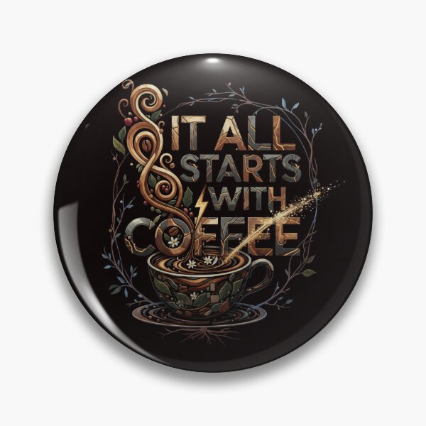 Item preview, It all starts with coffee designed and sold by SkrabinhoArt.