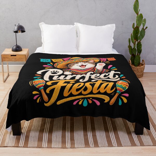 Item preview, Purrfect Fiesta – Funny Cat Mexican Fiesta Design designed and sold by RJACreative.