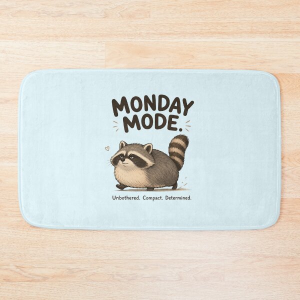 Item preview, Unbothered Raccoon Sticker | Funny Monday Mood Meme Art | Cute Wildlife Humor Gift designed and sold by Fanverse Merchandise.