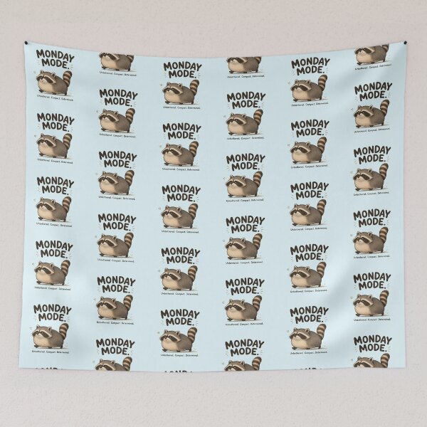 Item preview, Unbothered Raccoon Sticker | Funny Monday Mood Meme Art | Cute Wildlife Humor Gift designed and sold by Fanverse Merchandise.