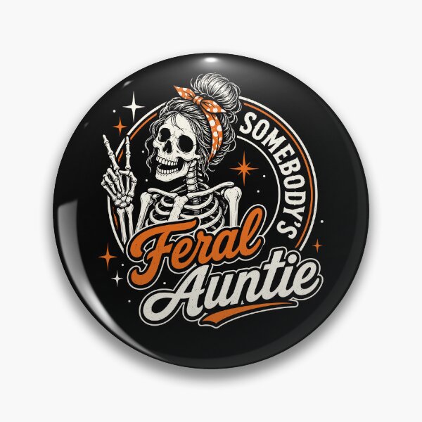 Item preview, Somebody's Feral Auntie Funny Skeleton Aunt designed and sold by Portes-Ruty.