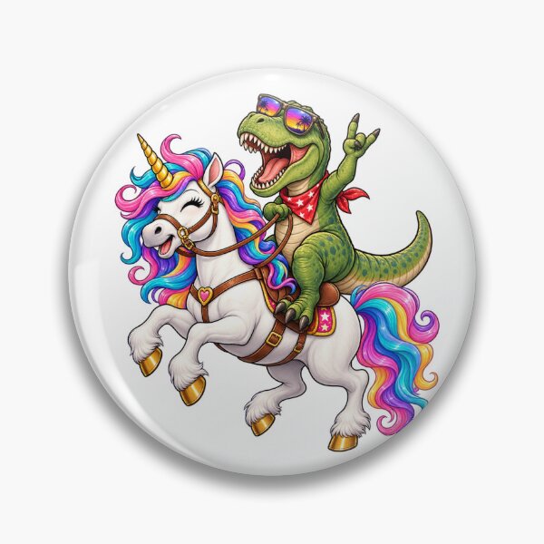 Item preview, Cool T-Rex Riding Unicorn designed and sold by Giddy Bear Gifts.
