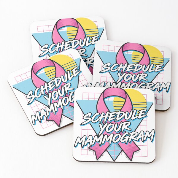 Item preview,  Schedule Your Mammogram 80s Vaporwave Retro Ribbon designed and sold by AdyKurniawan.