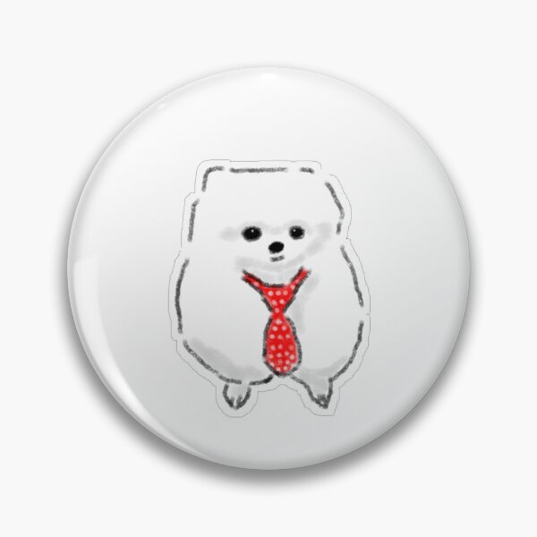 Item preview, Cute Fluffy Puppy Wearing Red Tie designed and sold by raun.draw.