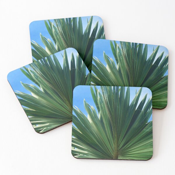 Item preview, Artistic Palm Leaf In Azure Blue Sky designed and sold by DEC02.