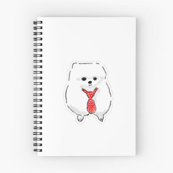 Item preview, Cute Fluffy Puppy Wearing Red Tie designed and sold by raun.draw.