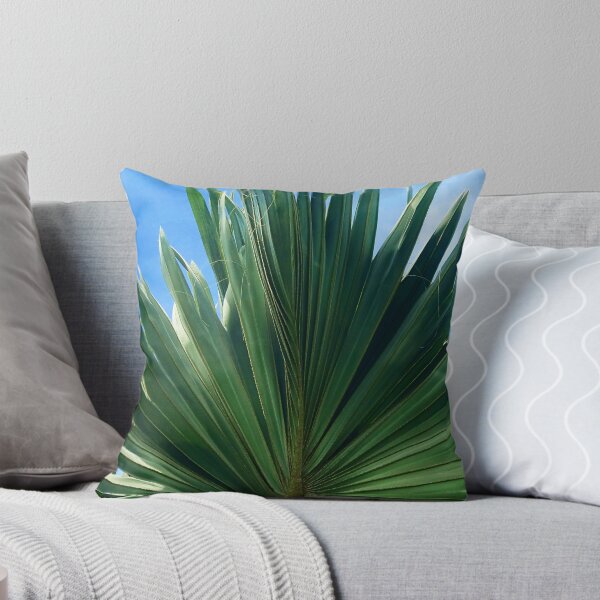 Item preview, Artistic Palm Leaf In Azure Blue Sky designed and sold by DEC02.