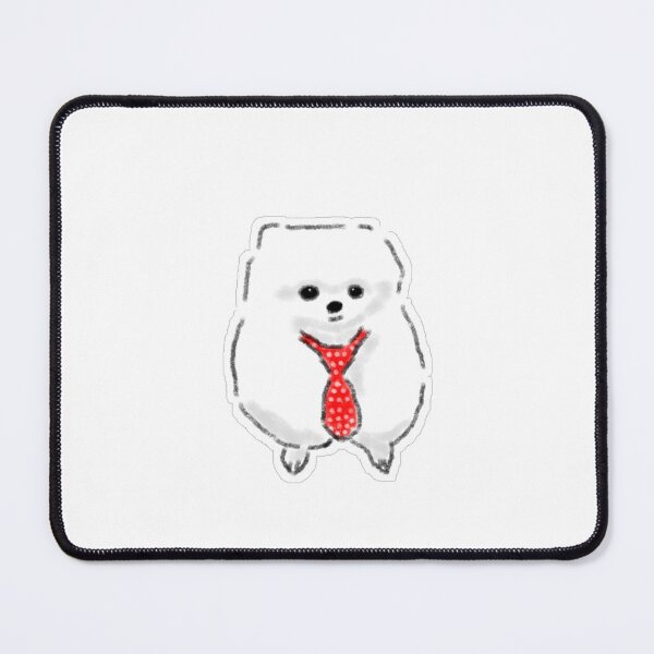 Item preview, Cute Fluffy Puppy Wearing Red Tie designed and sold by raun.draw.
