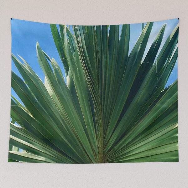 Item preview, Artistic Palm Leaf In Azure Blue Sky designed and sold by DEC02.