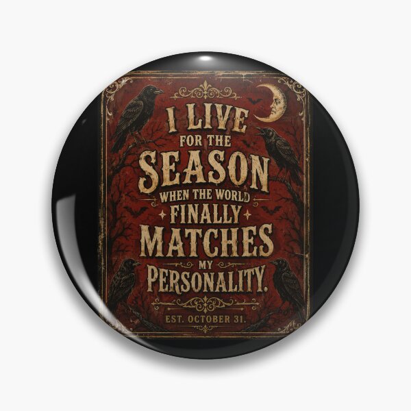 Item preview, Halloween Personality Typography Art Print | Funny Spooky Season Gothic Humor Gift | Dark Aesthetic Tee designed and sold by Fanverse Merchandise.