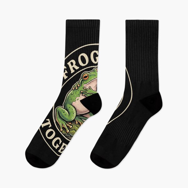 Item preview, Frogever Together Vintage Cottagecore Frog Hug Pun designed and sold by AdyKurniawan.