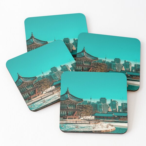 Item preview, Hyangwonjeong Pavilion at Gyeongbokgung Palace designed and sold by Nightwindow.
